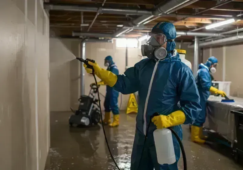 Basement Sanitization and Antimicrobial Treatment process in Alamo Heights, TX