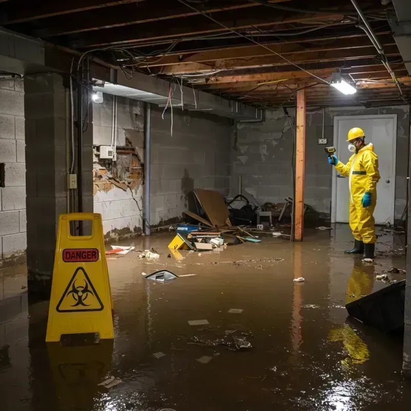 Flooded Basement Electrical Hazard in Alamo Heights, TX Property